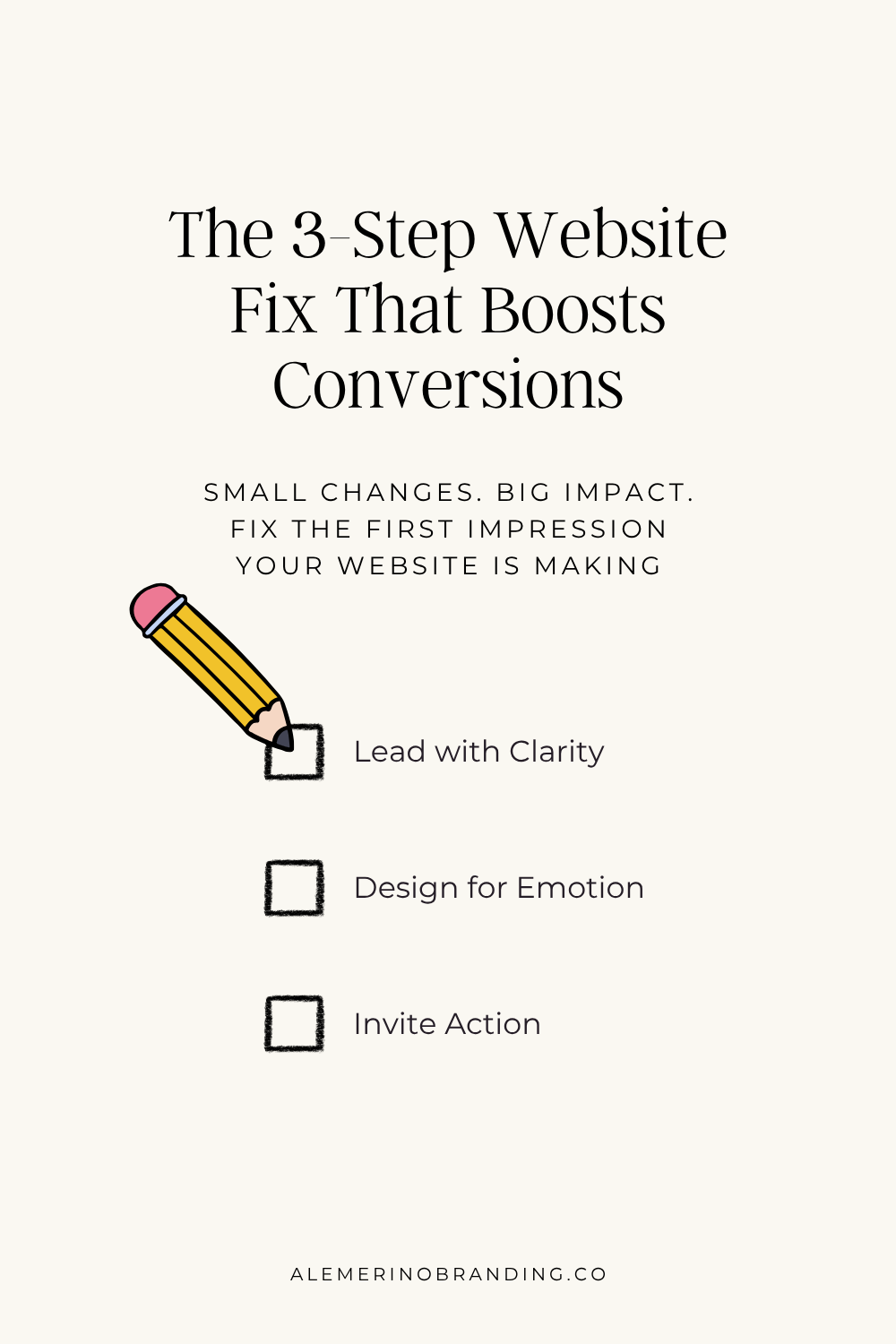 3 Second Rule Website checklist for improving a website’s first impression
